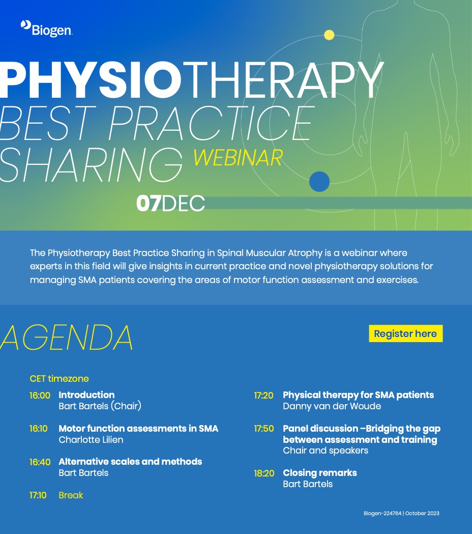 programma fysiotherapie webinar 7 december 2023 Biogen